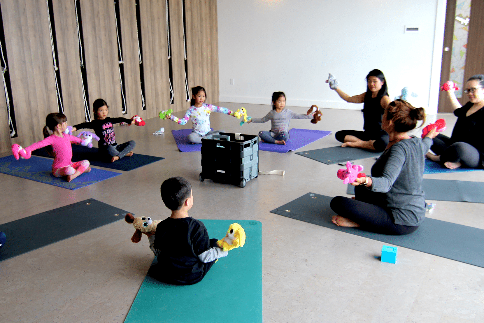 Kids doing Yoga